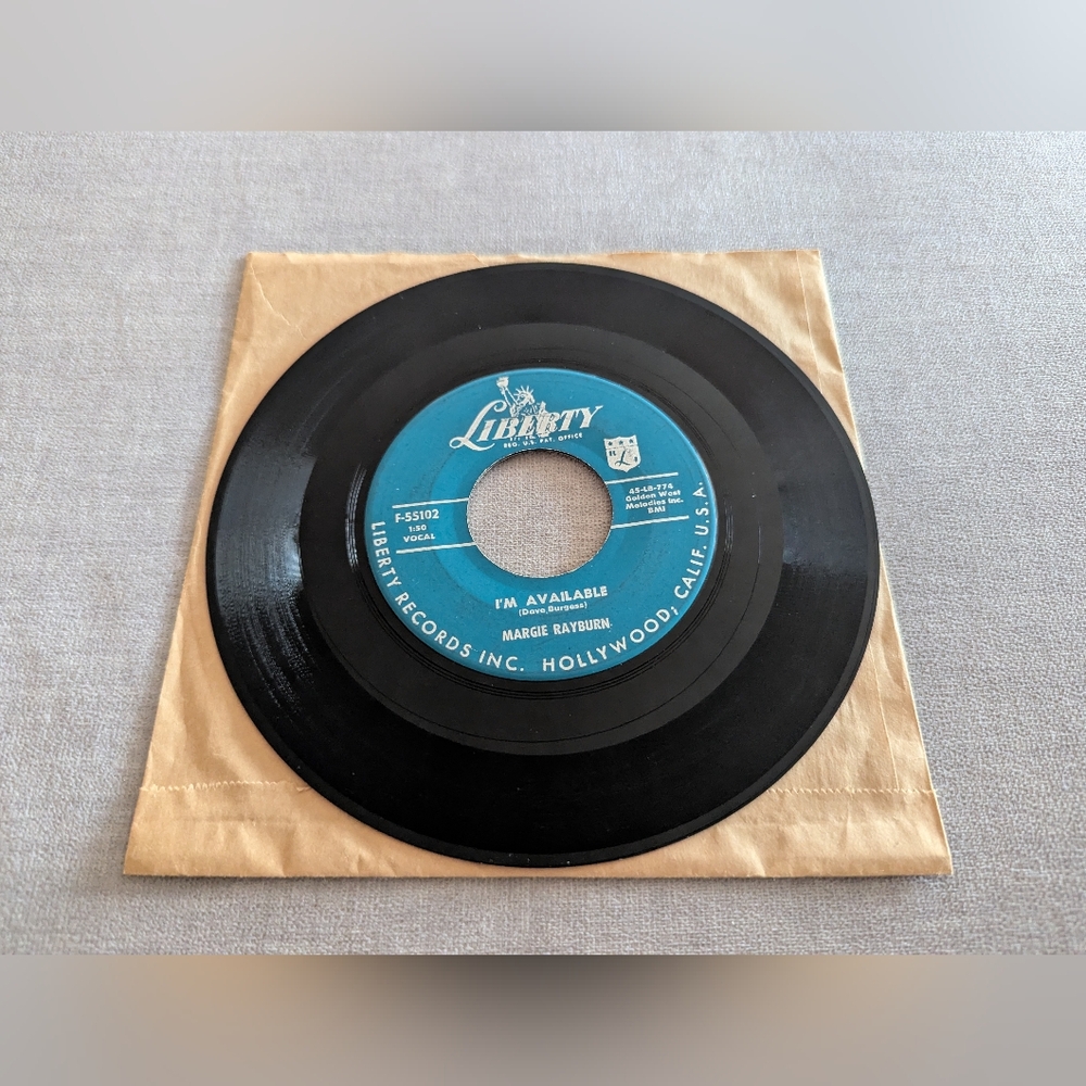 Margie Rayburn If You Were/I'm Available 45 Vinyl Record
